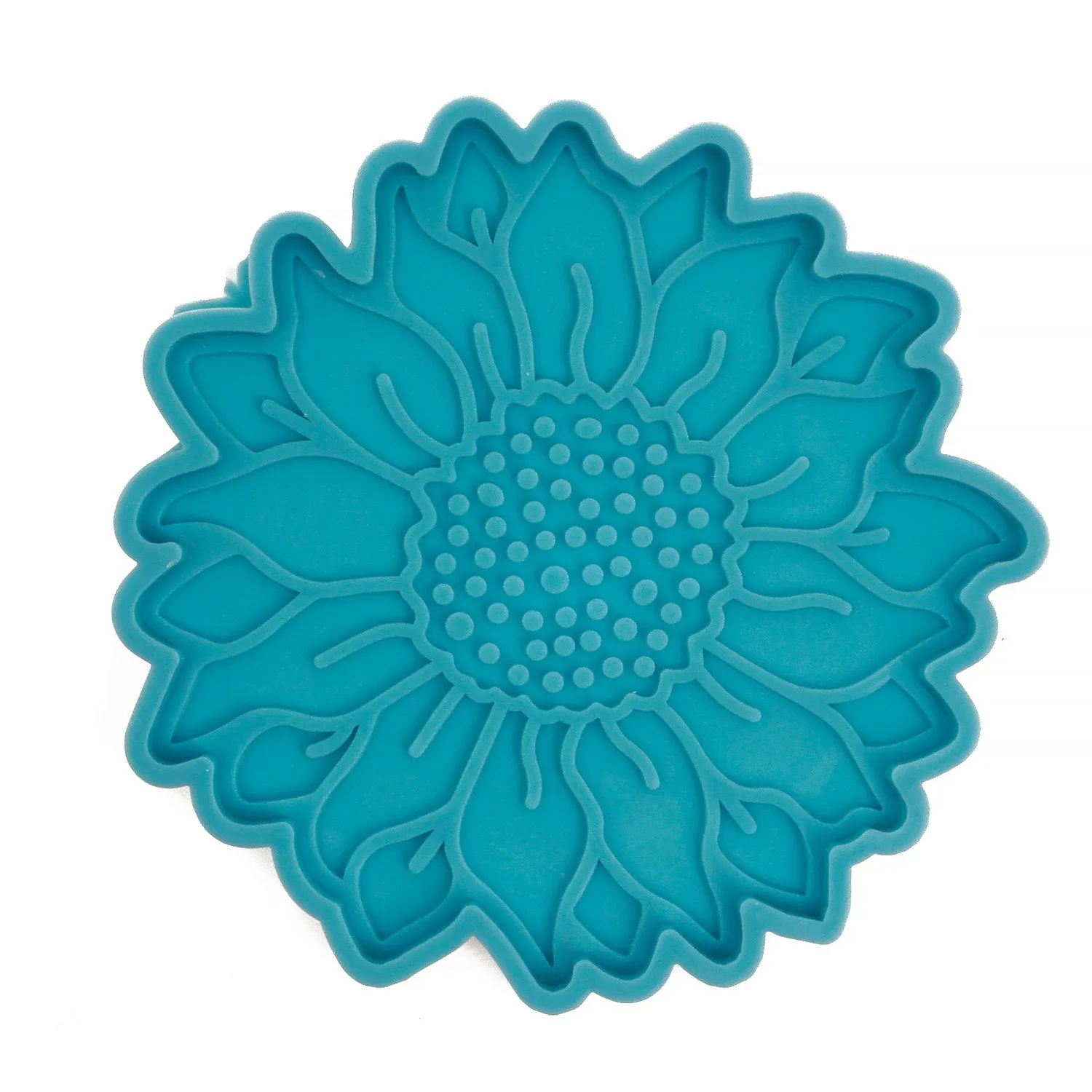 1 piece Blue Silicone Coaster Mold Sunflower Coaster Molds Resin Molds DIY Hand Craft Gift 10364250