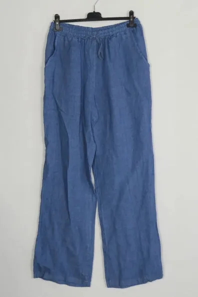 100% Linen Drawstring Pants- 30132