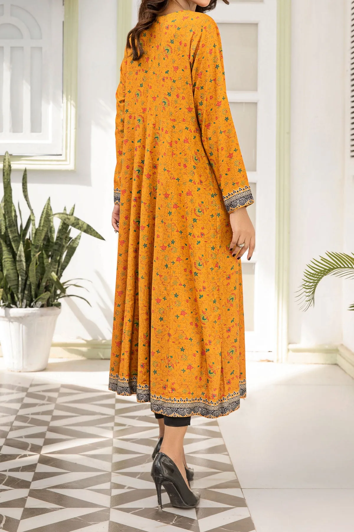 1PIECE DIGITAL PRINT LINEN KURTA  | DPLK-53