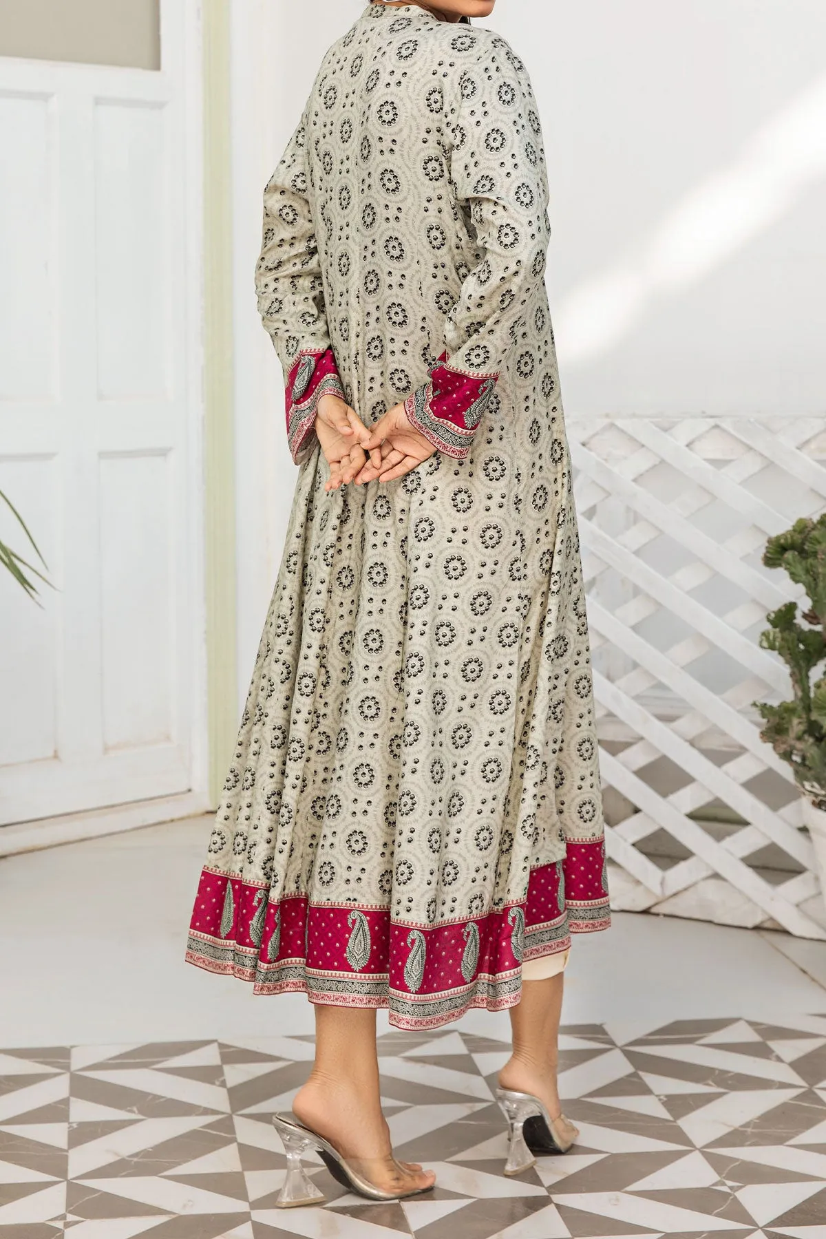 1PIECE DIGITAL PRINT LINEN KURTA  | DPLK-56