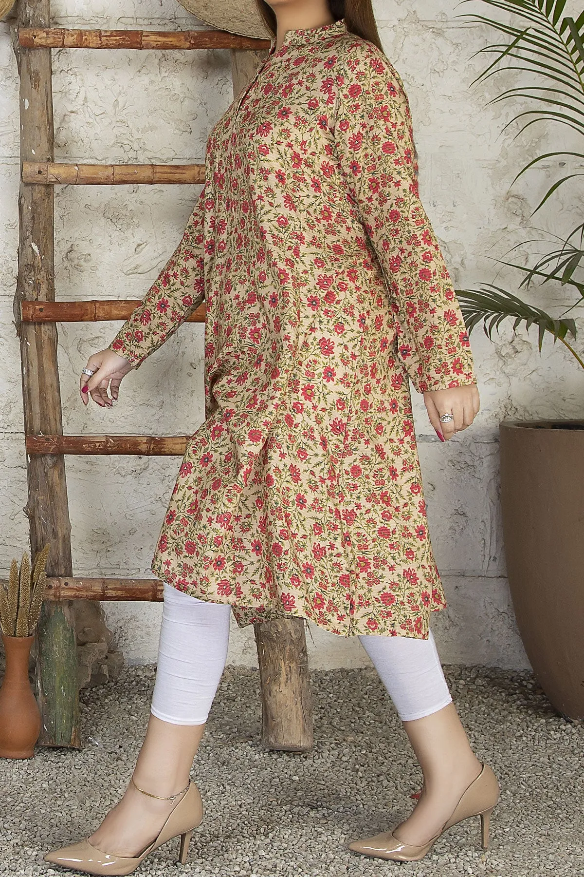 1PIECE DIGITAL PRINT LINEN KURTA | DPLK-89