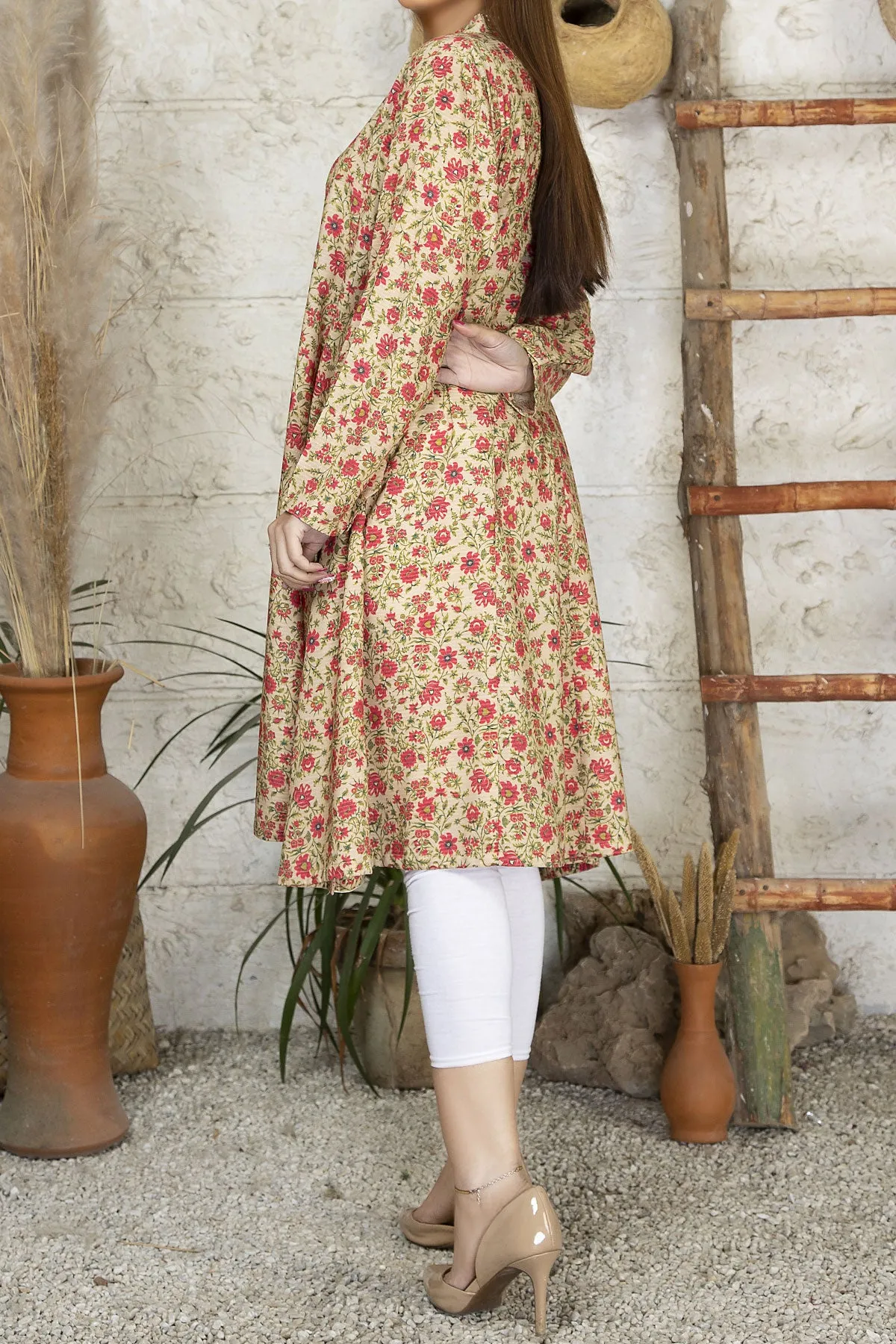 1PIECE DIGITAL PRINT LINEN KURTA | DPLK-89