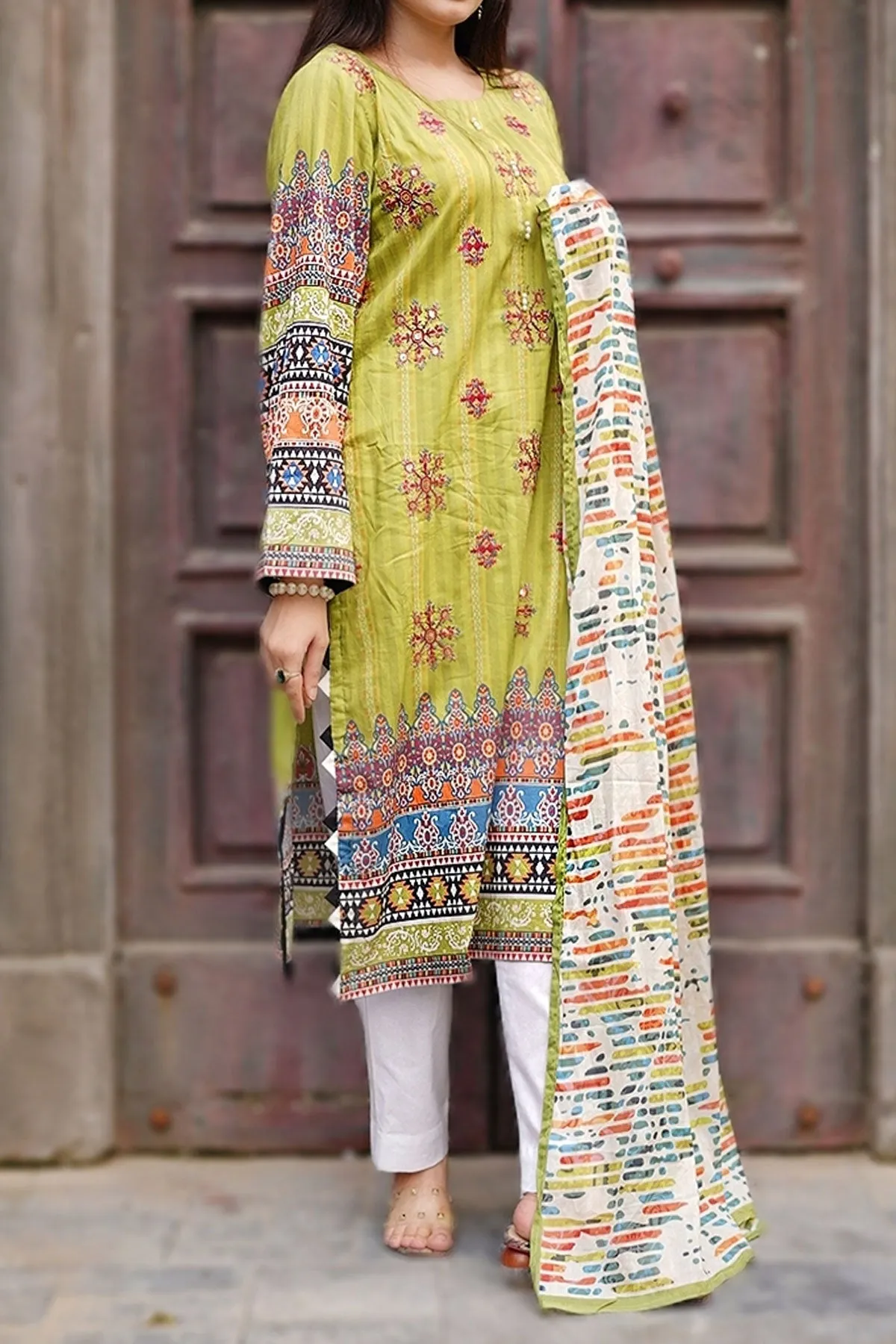 3 PIECE DIGITAL PRINT LAWN| DPC-257