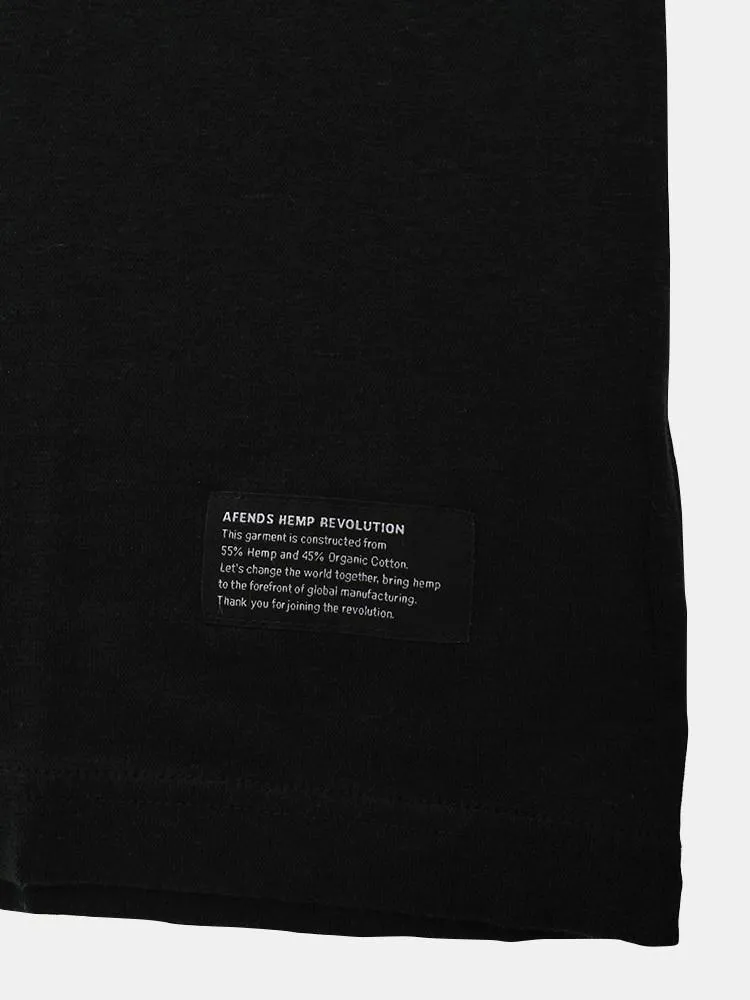 Afends Classic Hemp Retro Fit Tee - Black