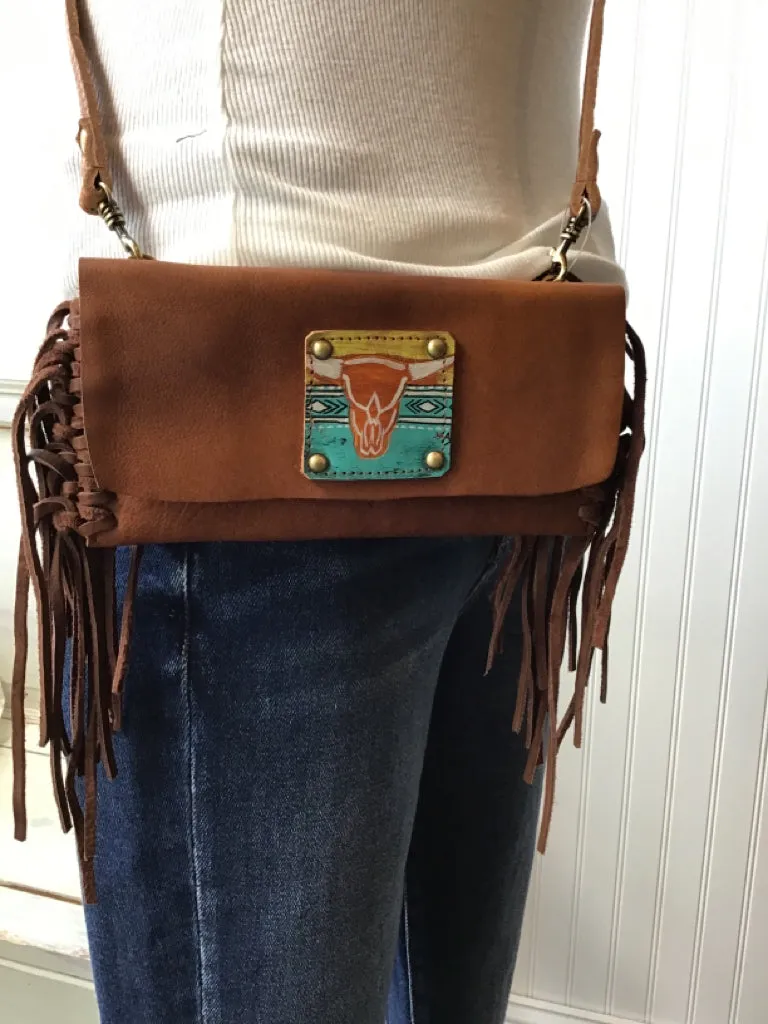 American Darling Steerhead Fringed Mini Crossbody