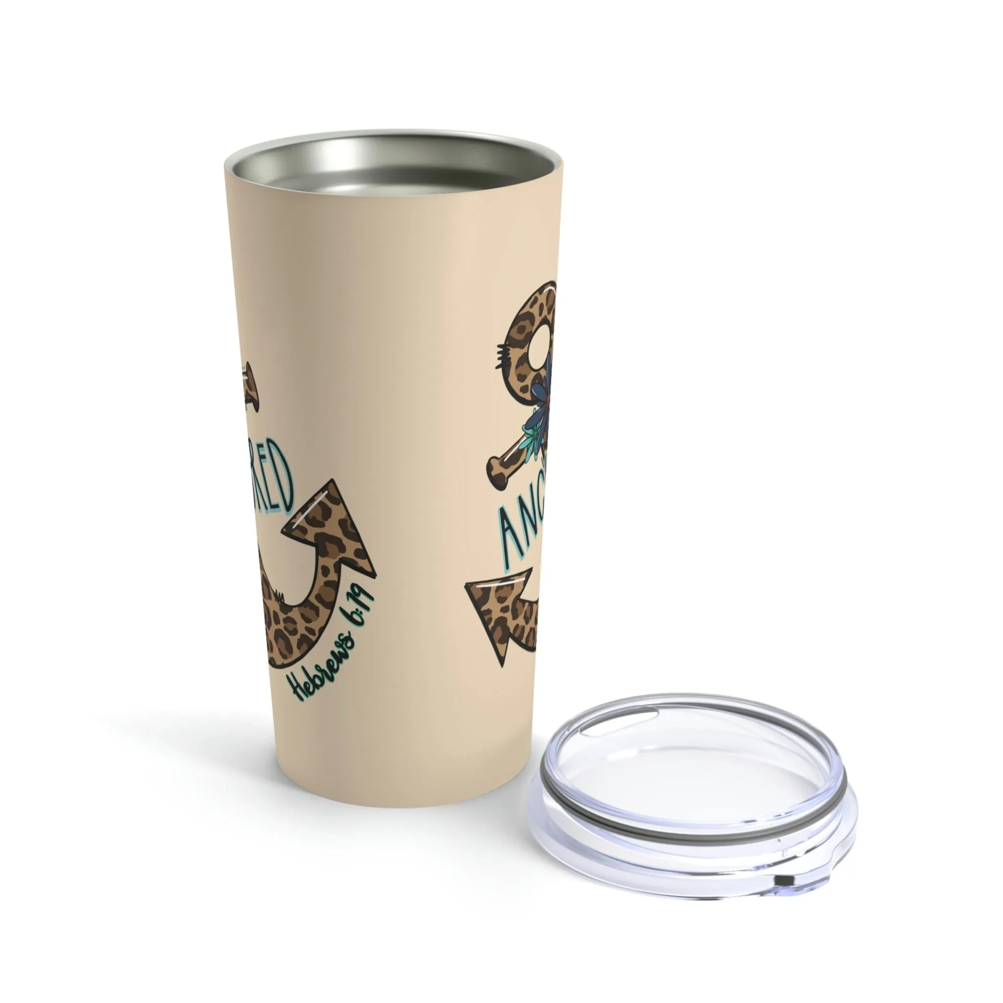 Anchored Leopard Tumbler 20oz