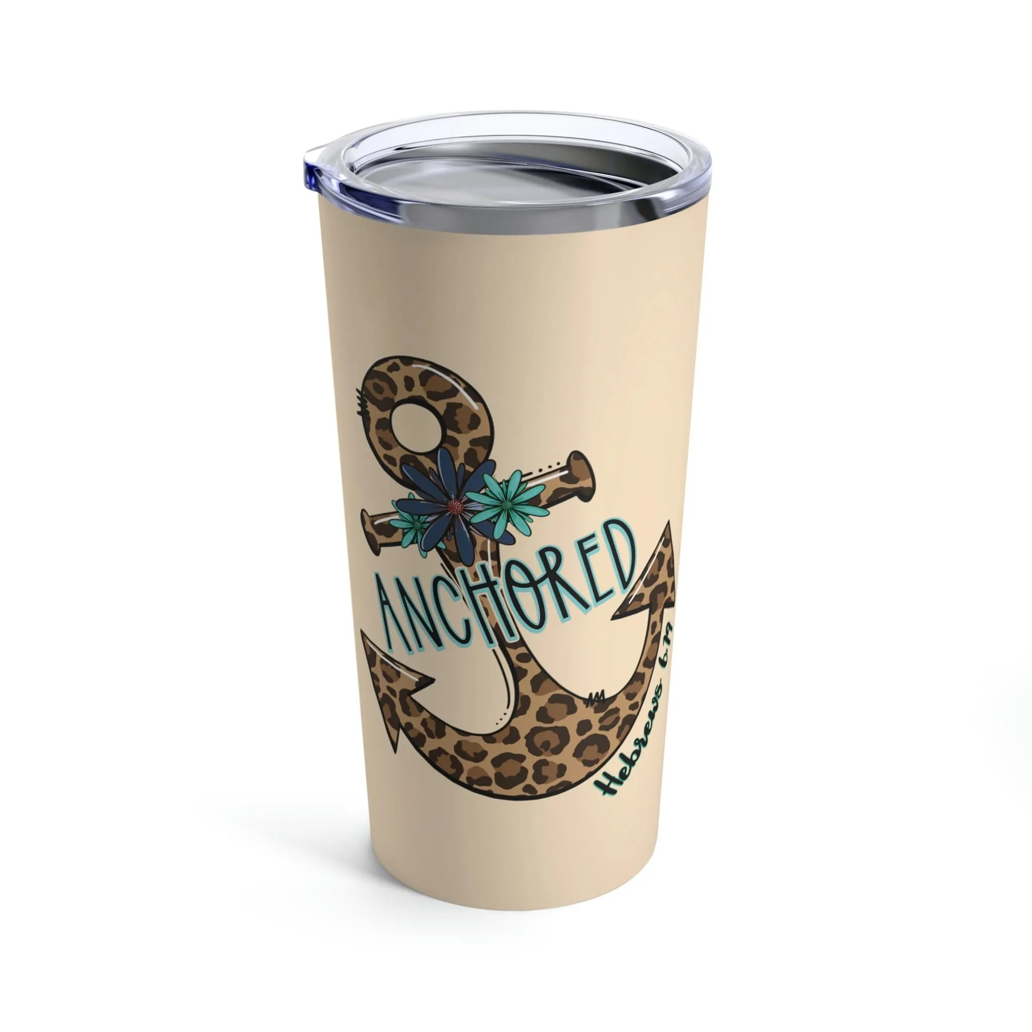 Anchored Leopard Tumbler 20oz