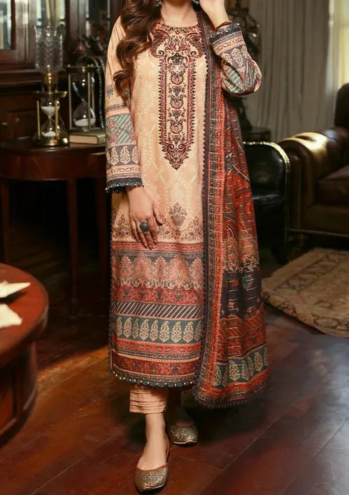 Asim Jofa Asra Pakistani Dress With Winter Shawl