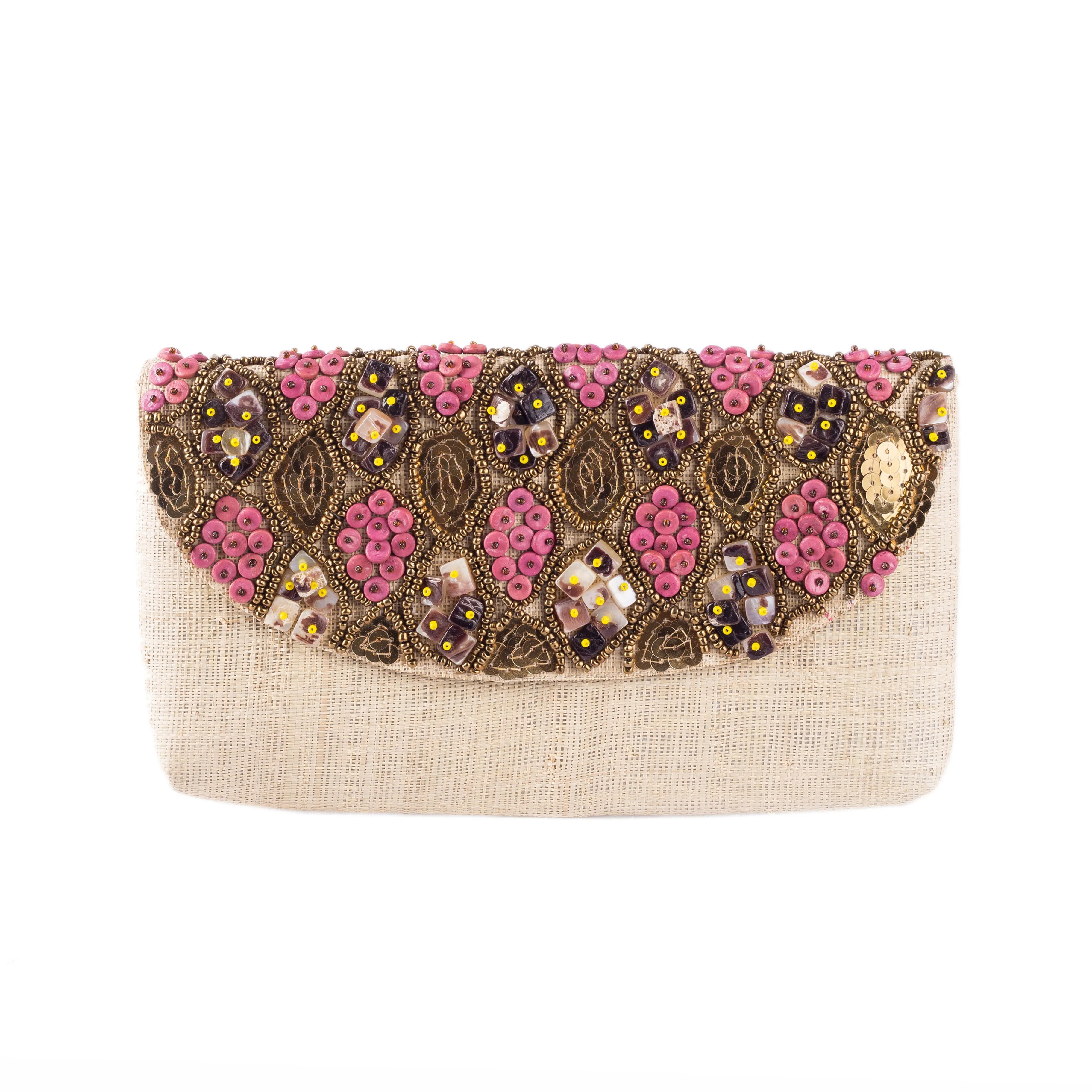 BARACOA Raffia Date Night Clutch