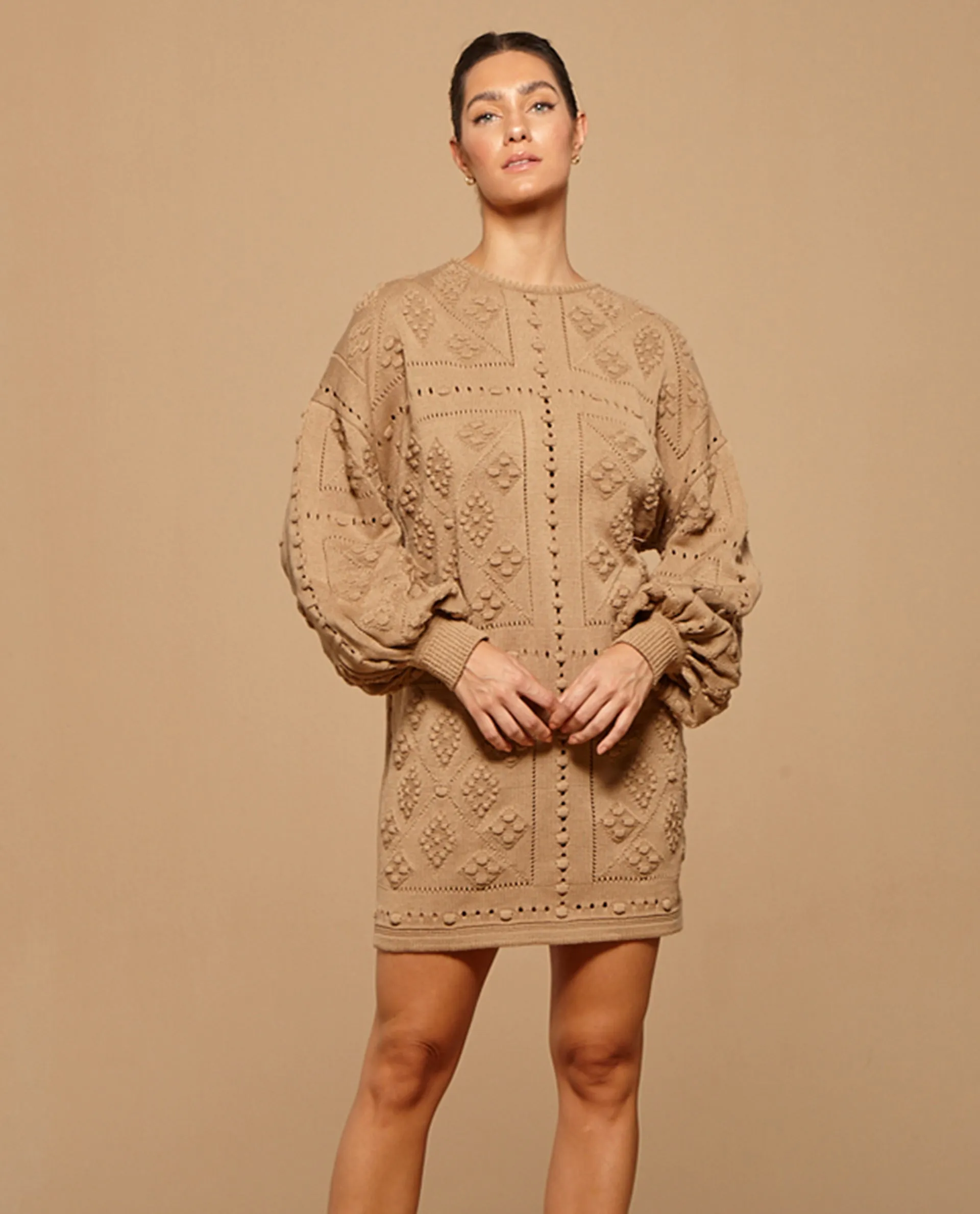 Beige Bacha Nostalgic Dress