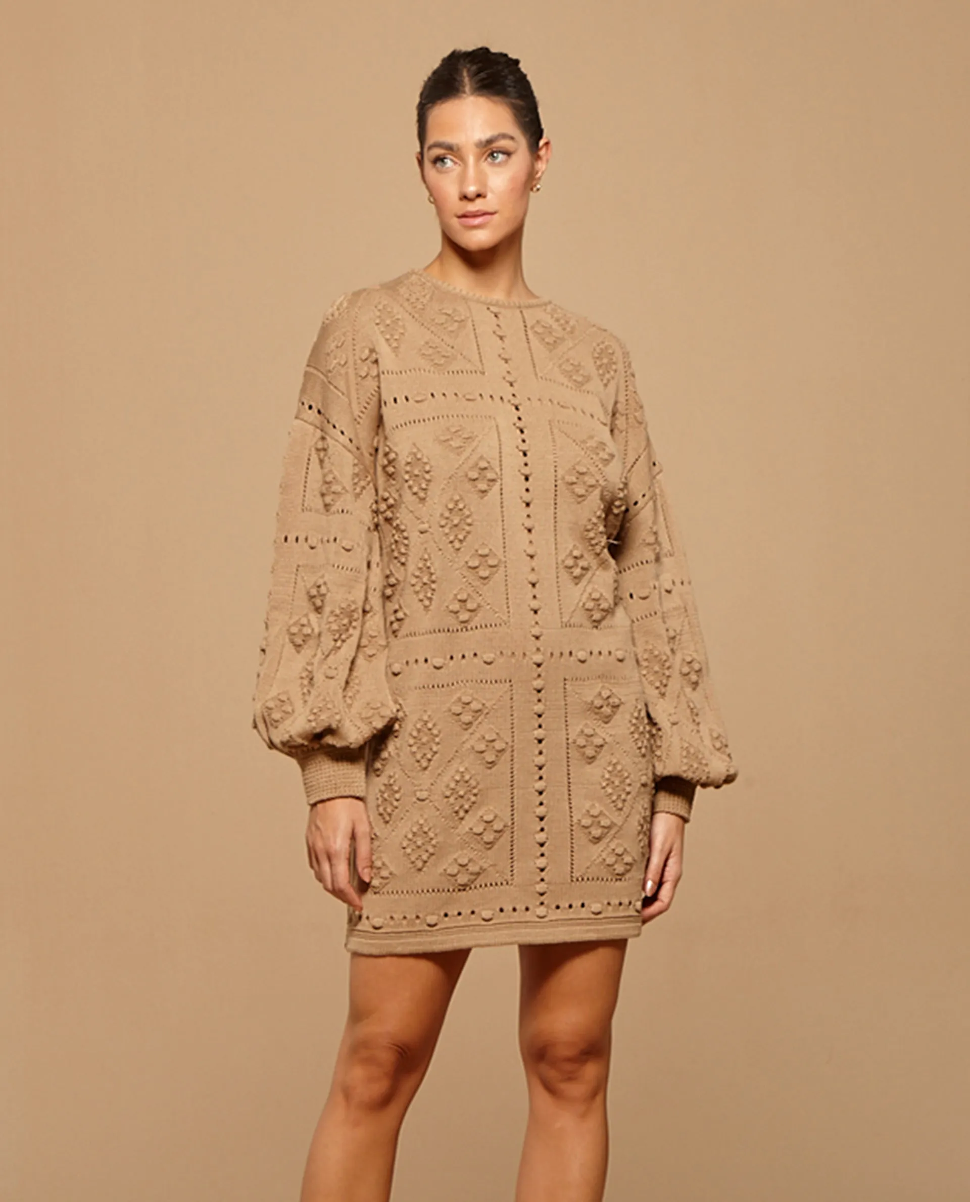 Beige Bacha Nostalgic Dress