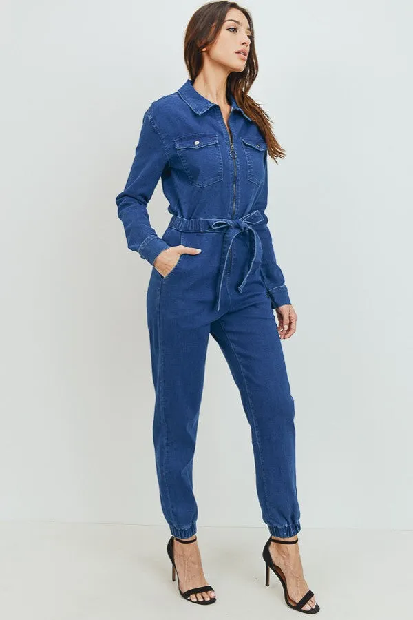 Better Than Basic Denim Jumpsuit