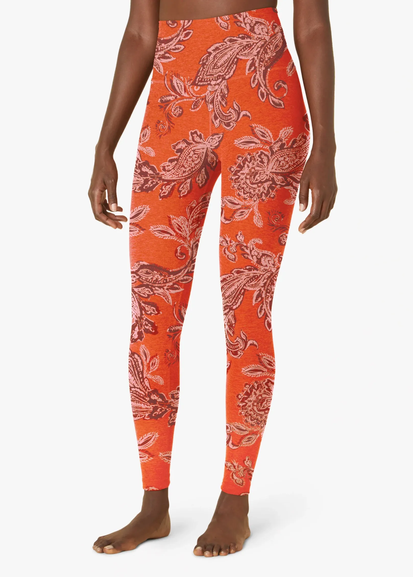 Beyond Yoga Chai Paprika Paisley SoftMark High Waisted Midi