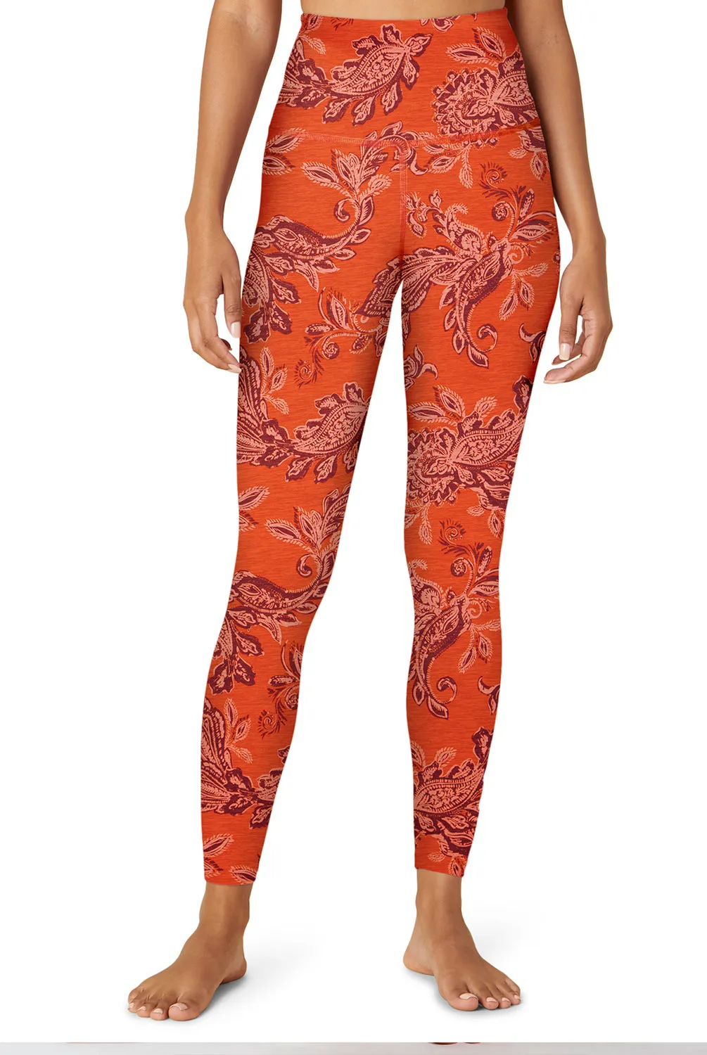 Beyond Yoga Chai Paprika Paisley SoftMark High Waisted Midi