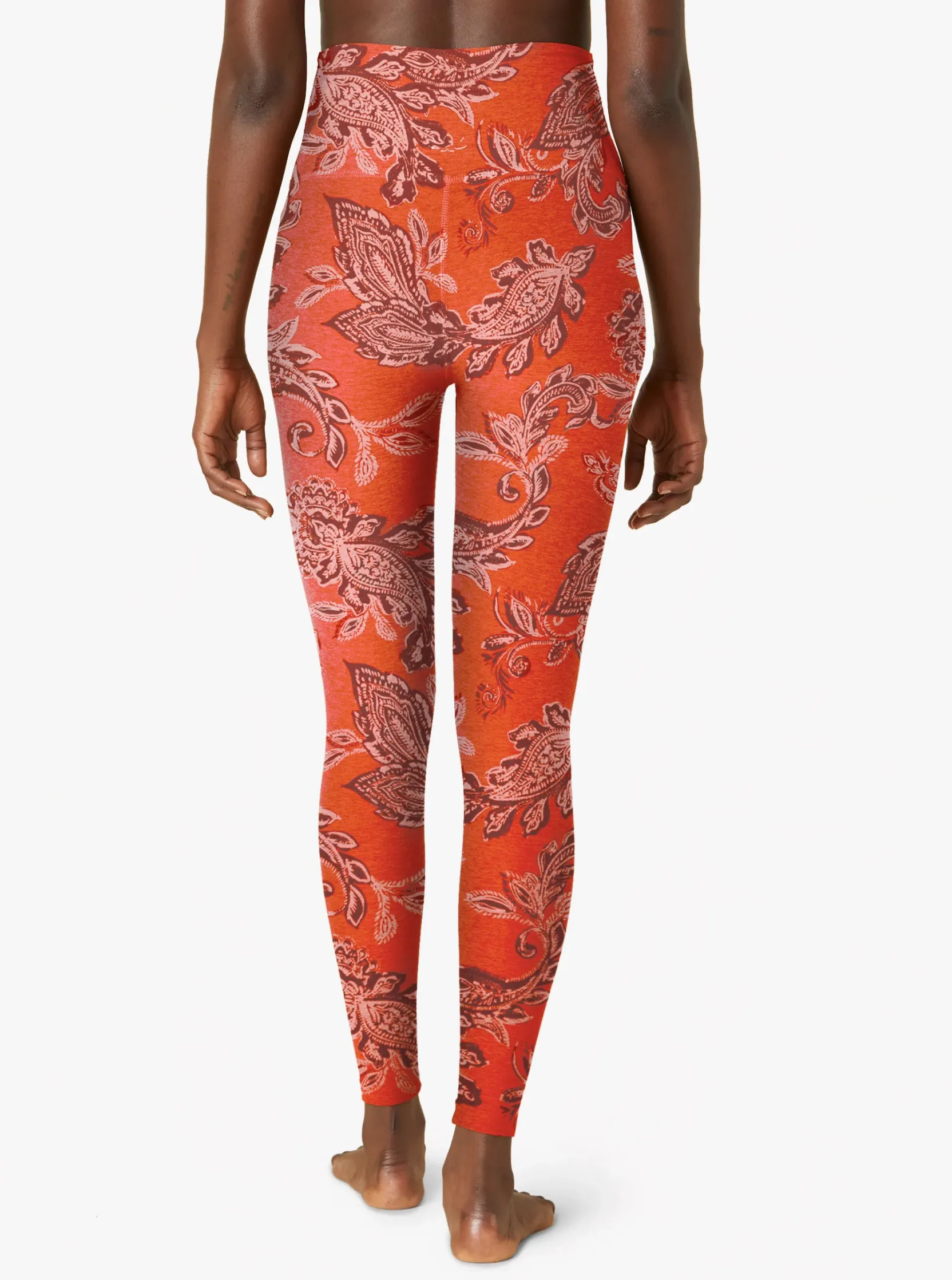 Beyond Yoga Chai Paprika Paisley SoftMark High Waisted Midi