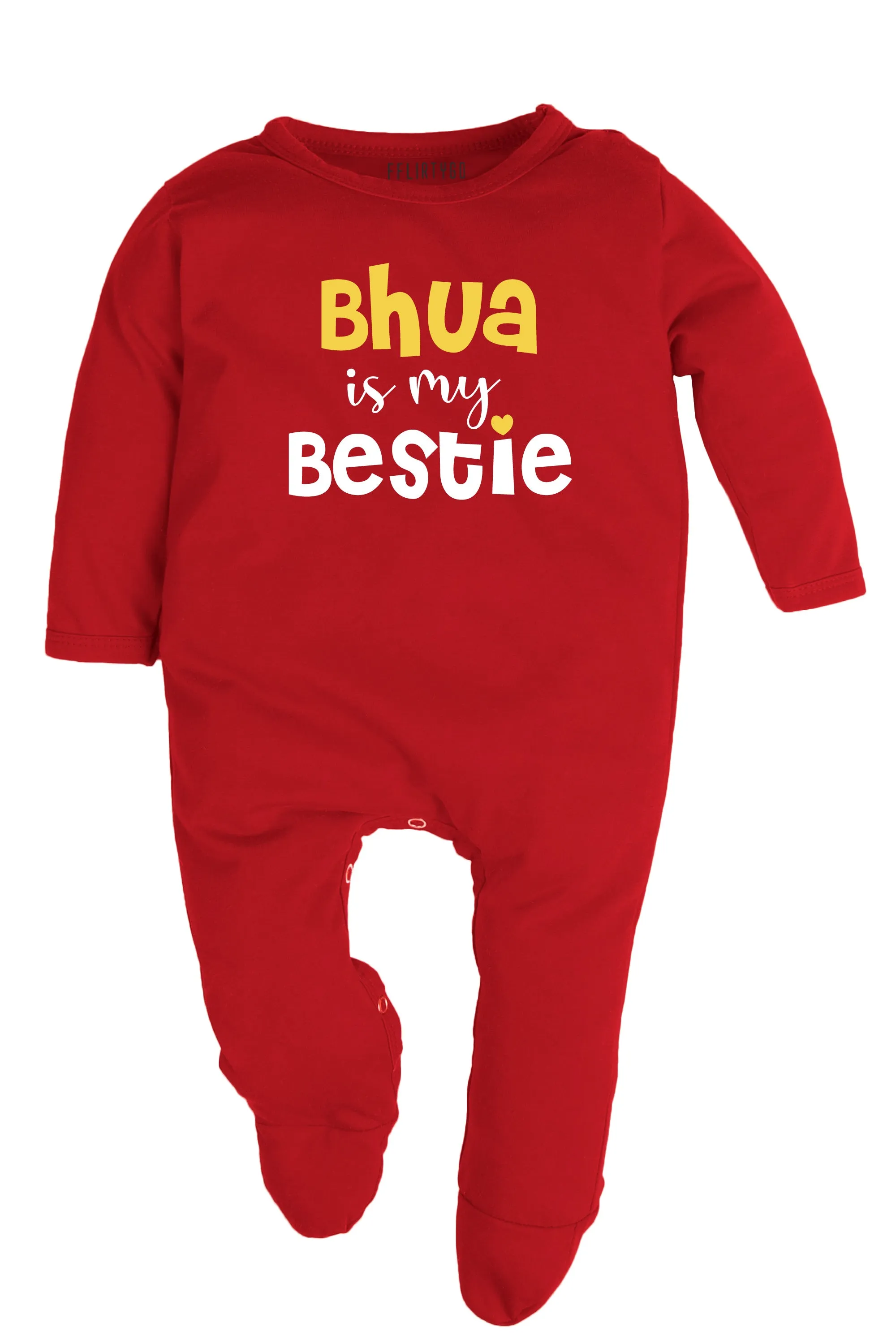 Bhua Is My Bestie Baby Romper | Onesies