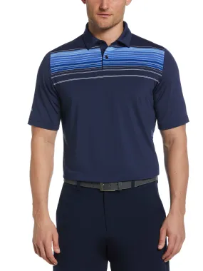 Big & Tall Yarn Dyed Energized Engineered Stripe Golf Polo