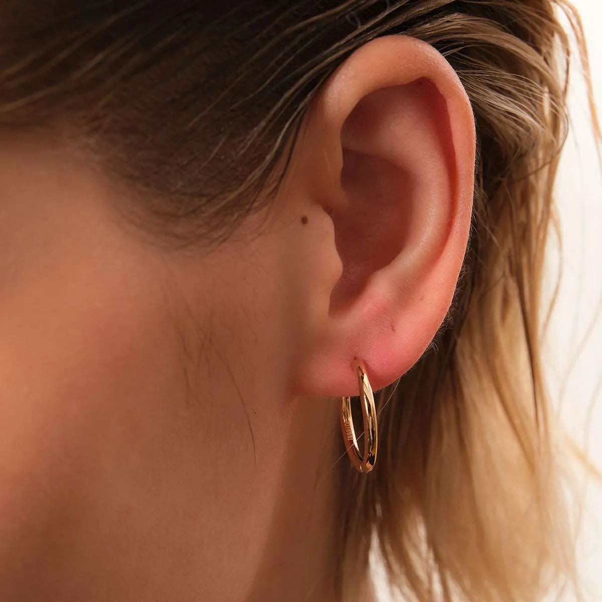 Bold Vermeil Midi Hoop Earrings