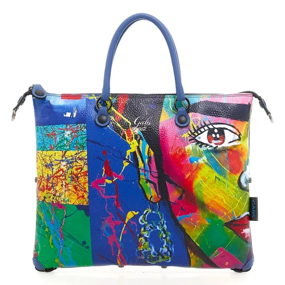 Borsa Donna a Mano con Tracolla GABS G3 PLUS in Pelle stampa Frida Media