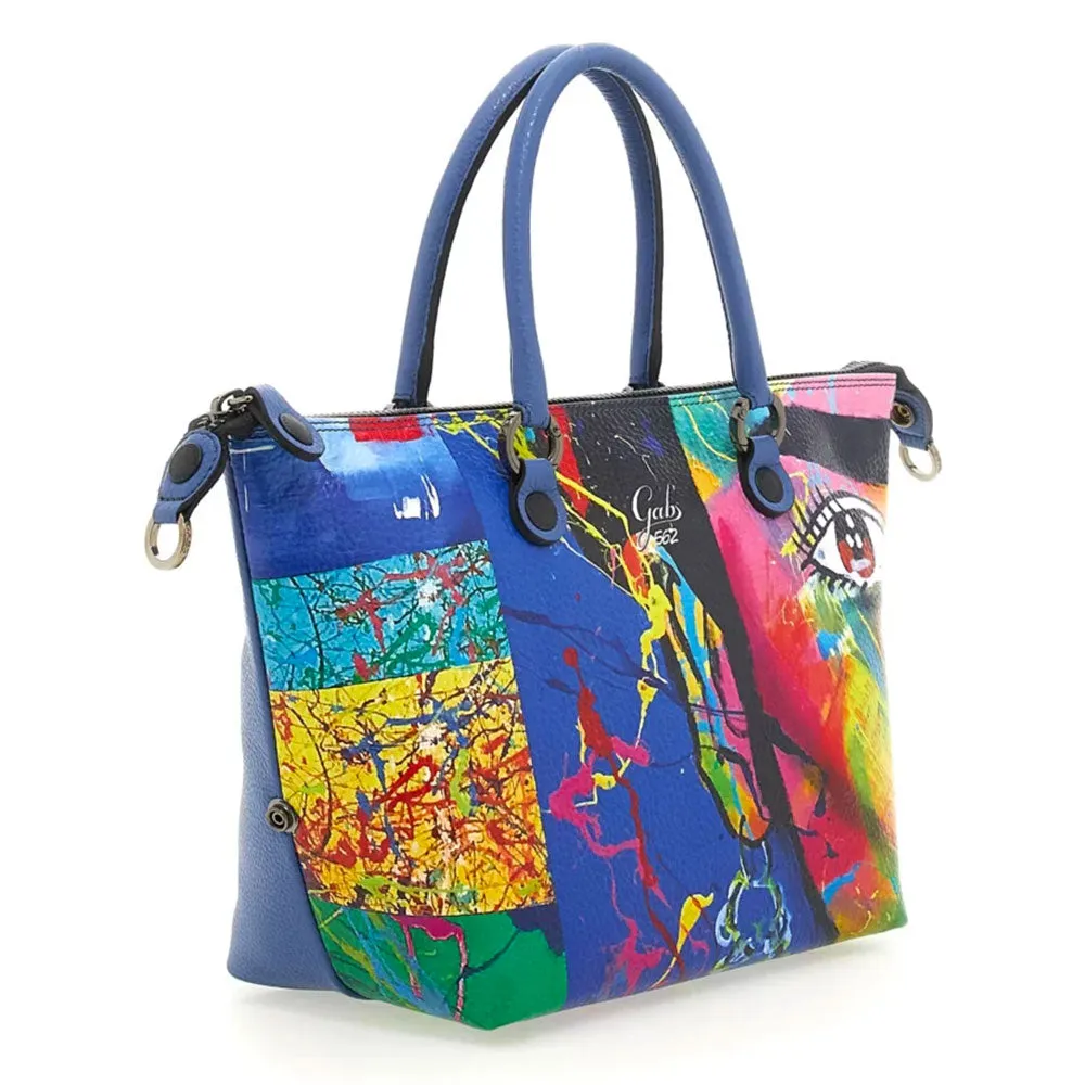 Borsa Donna a Mano con Tracolla GABS G3 PLUS in Pelle stampa Frida Media