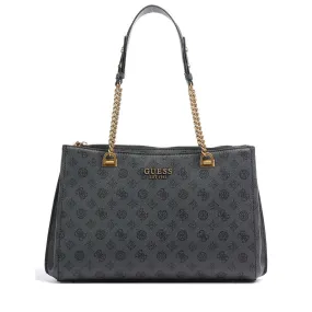 Borsa Donna a Spalla GUESS Linea Fynna colore Charcoal Logo