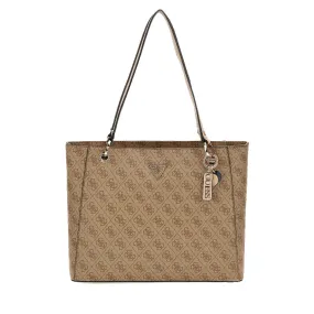 Borsa Donna Shopper a Spalla GUESS Linea Noelle colore Latte Logo