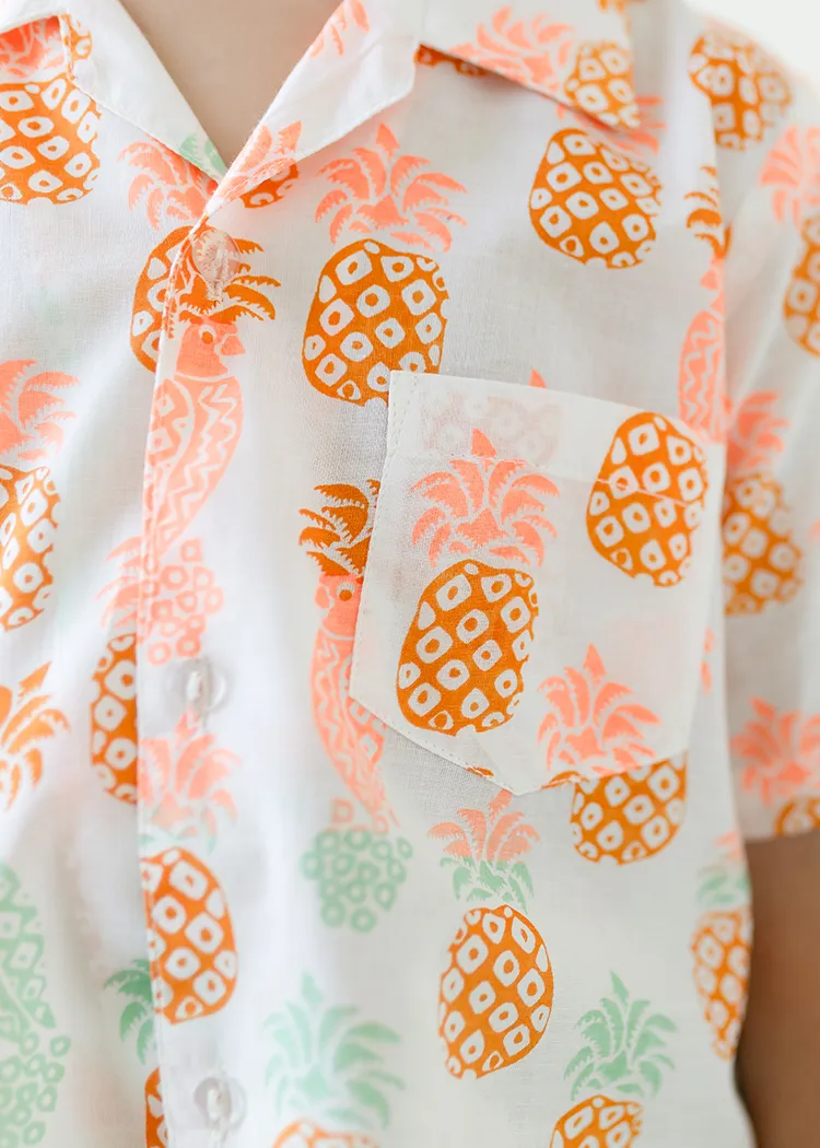 Boys Shirt Pineapple