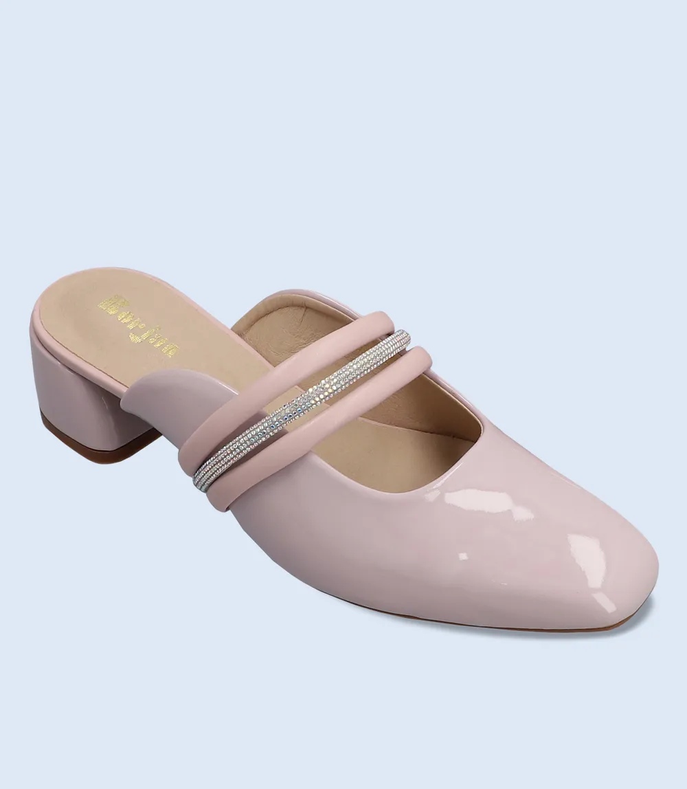 BW8167-TEA PINK-Women Casual Mules