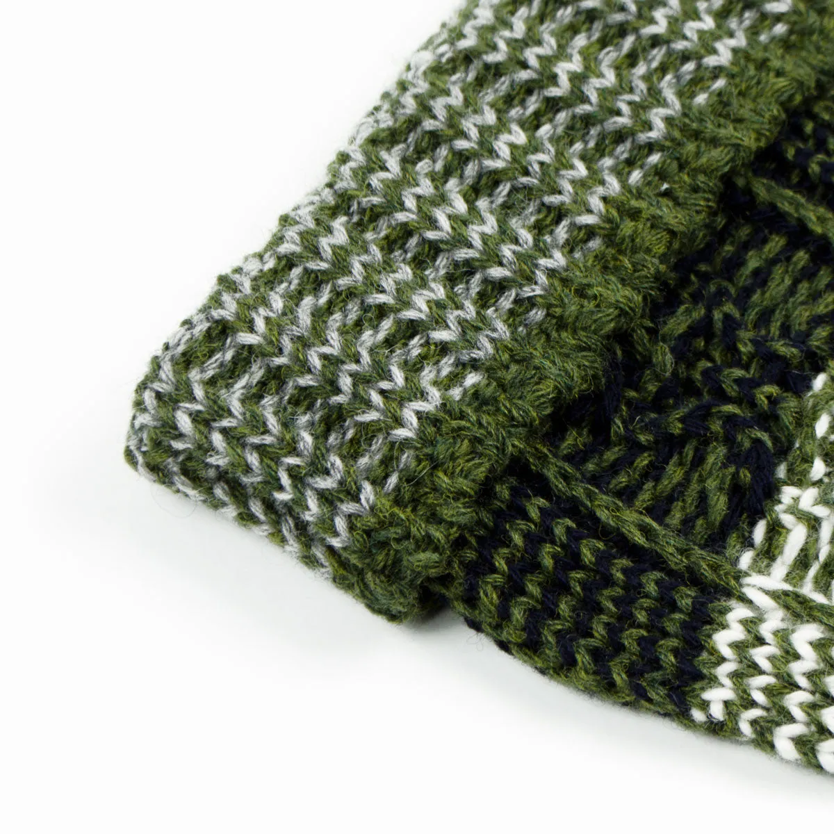 cableami - Shetland Wool Beanie - Army