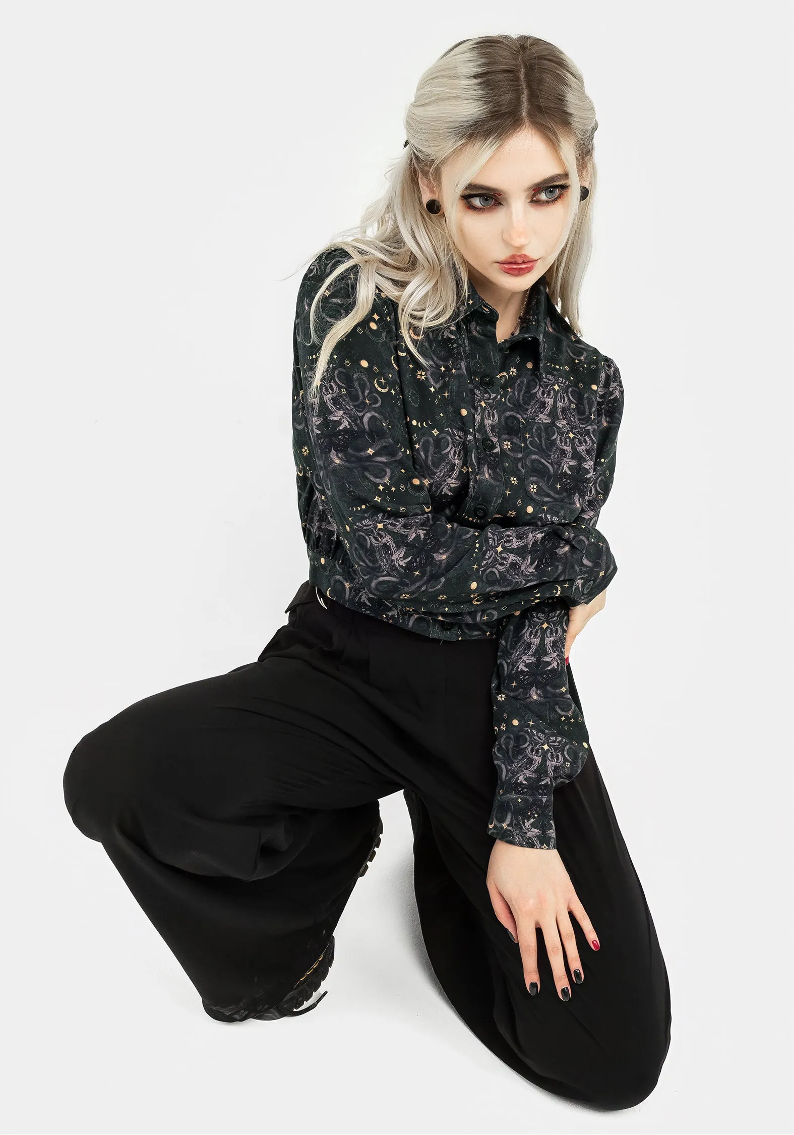 Cailleach Button Up Crop Shirt