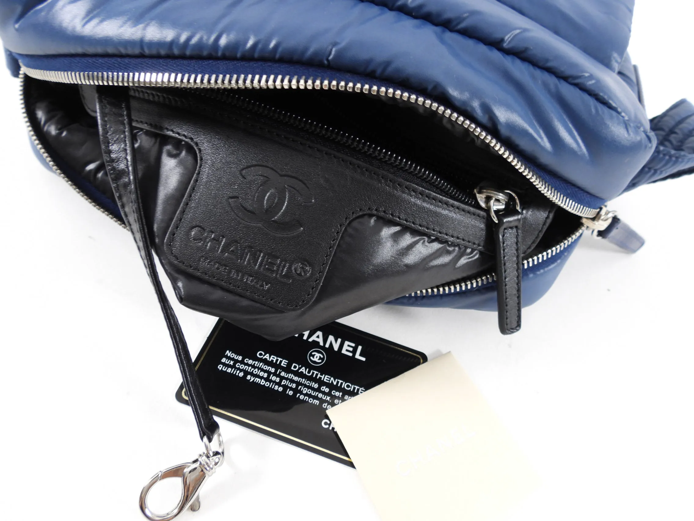 Chanel Blue Nylon Coco Cocoon Crossbody Messenger Bag