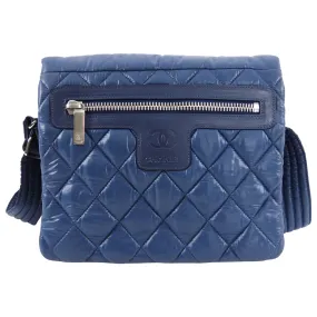 Chanel Blue Nylon Coco Cocoon Crossbody Messenger Bag