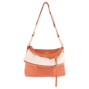 Chloe Orange Leather Vanessa Shoulder Bag