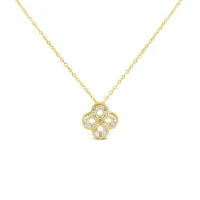 Clara by Martin Binder Diamond Flower Knot Necklace (0.02 ct. tw.)