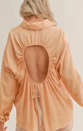 Clementine Crush Cutout Shirt