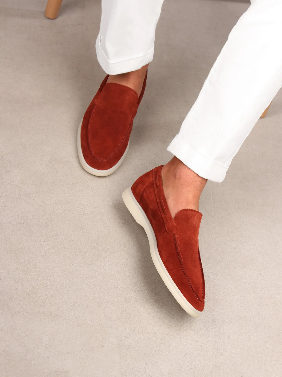 Dark Red Yacht Loafers