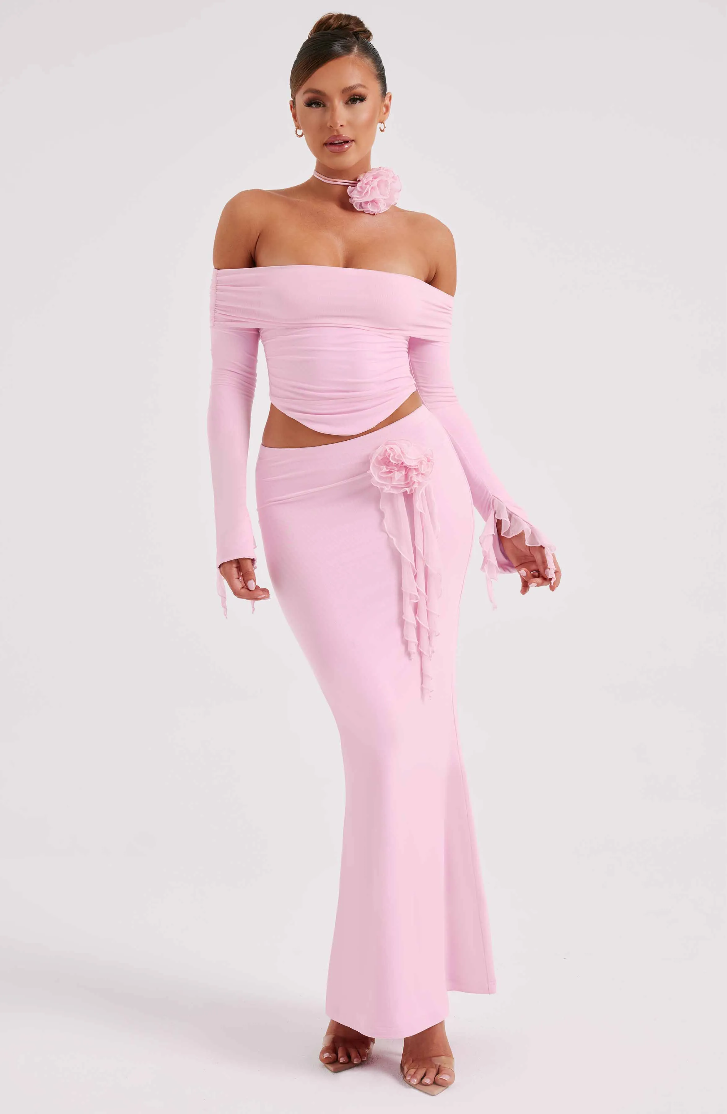 Deema Maxi Skirt - Pink