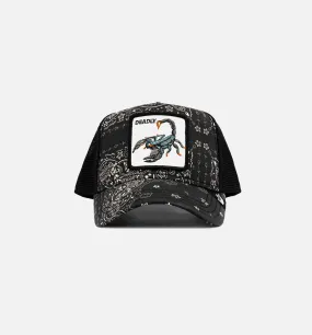 Diamonds and Pearls Paisley Trucker Mens Hat - Black/Beige