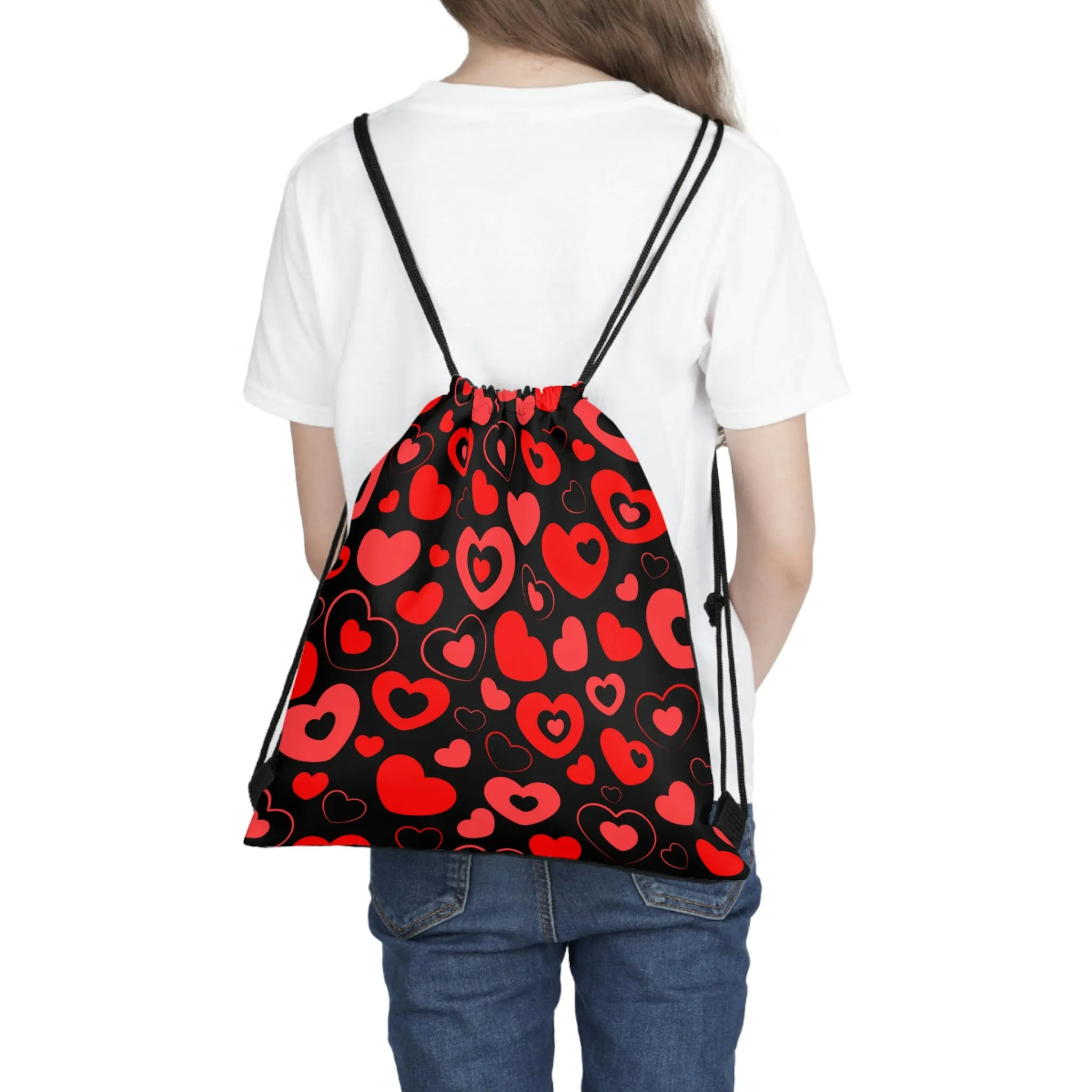 Drawstring Bag - Hearts in Hearts