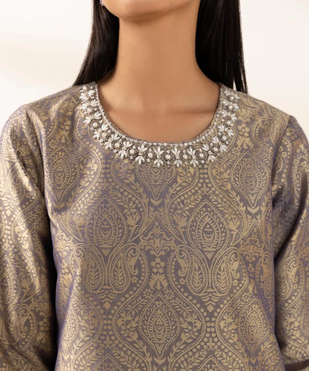 Embellished Jacquard Shirt