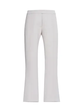 Flared Cavalry Wool Trousers in Snow