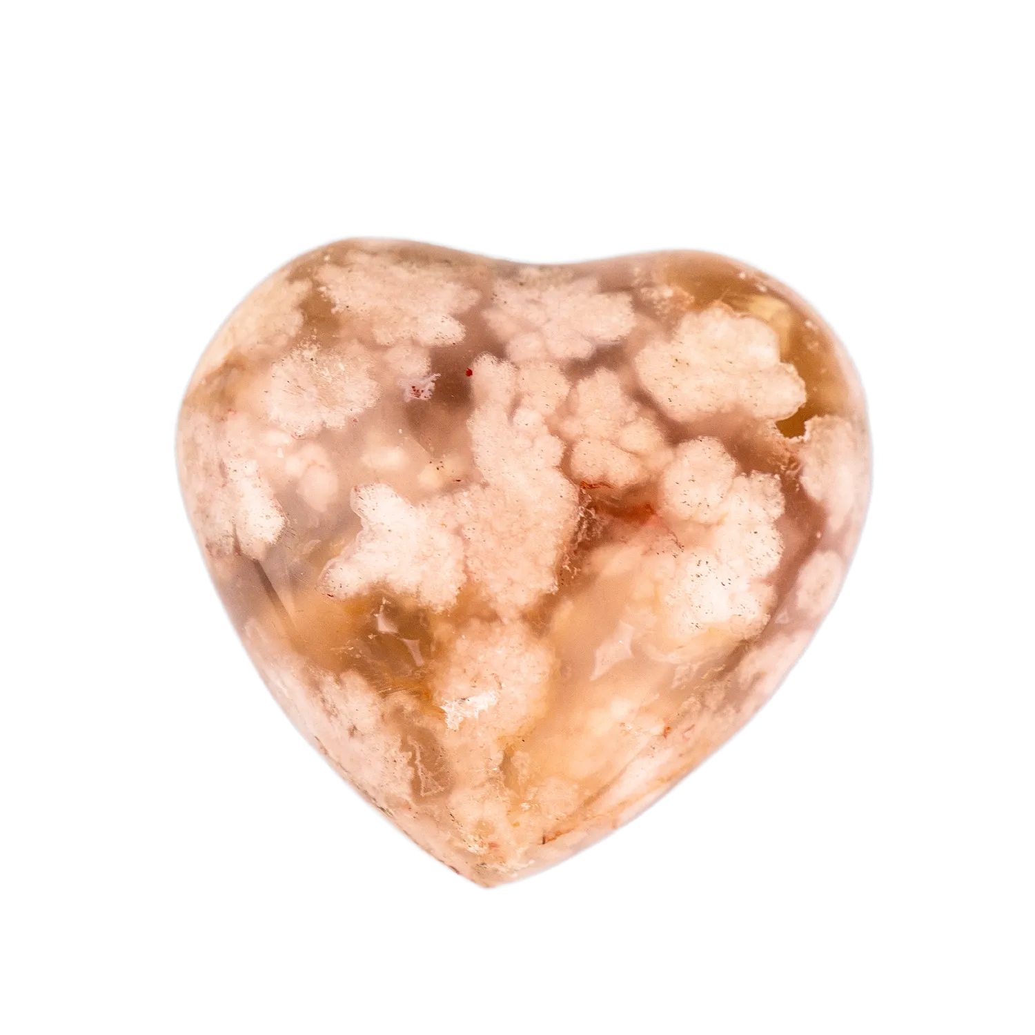 Flower Agate Heart