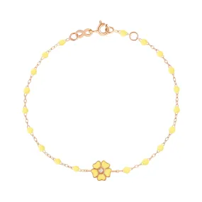 Flower Classic Gigi Mimosa diamond bracelet, Rose Gold, 6.7"