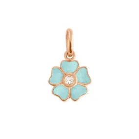 Flower Iceberg diamond pendant, Rose Gold