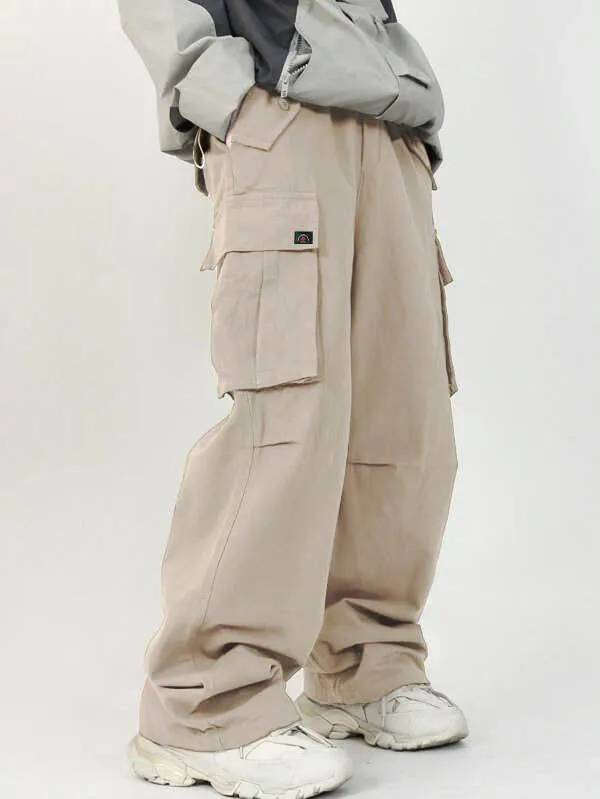 Front Pocket Drawstring Parachute Cargo Pants