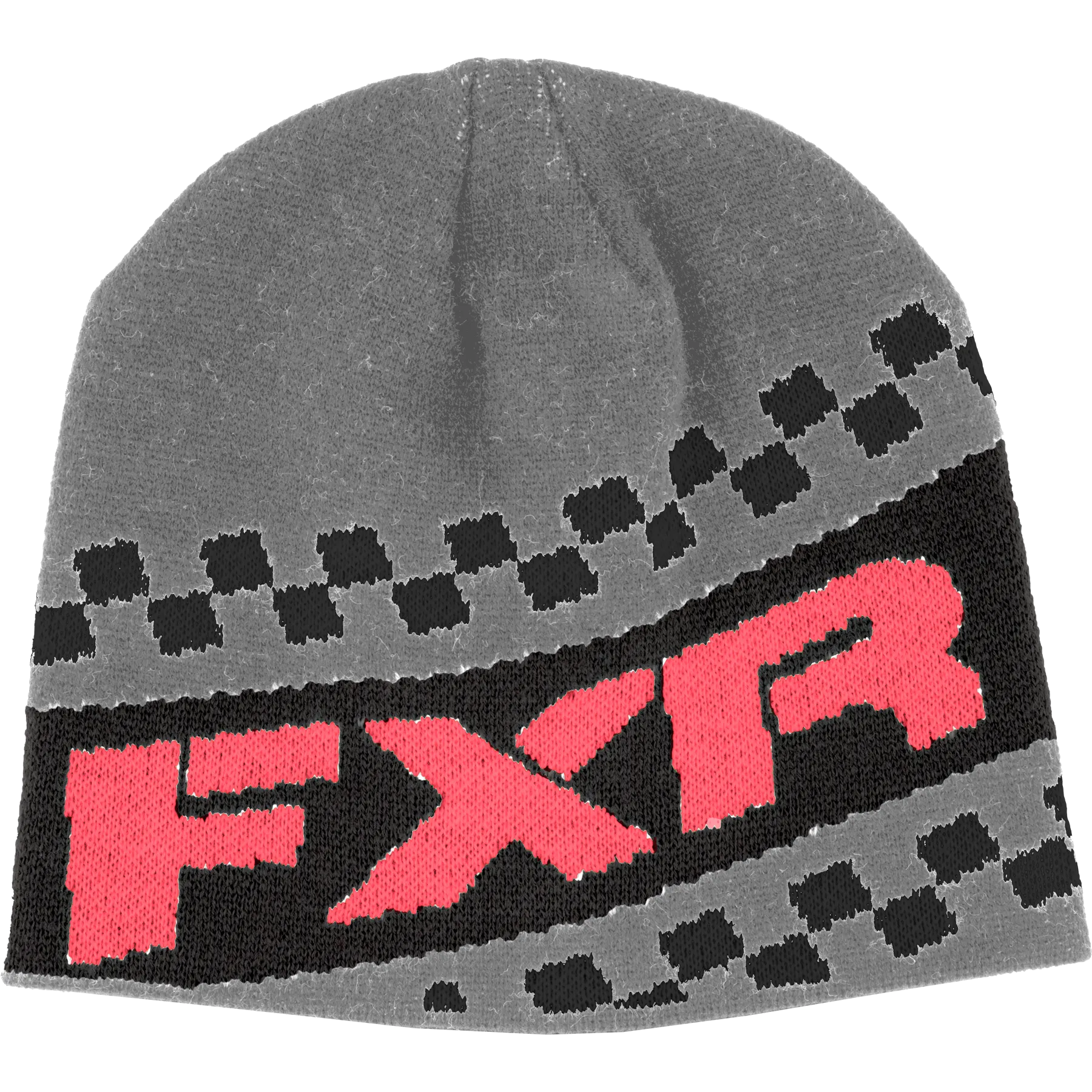 FXR Team Youth Beanie Coral/Grey Heather