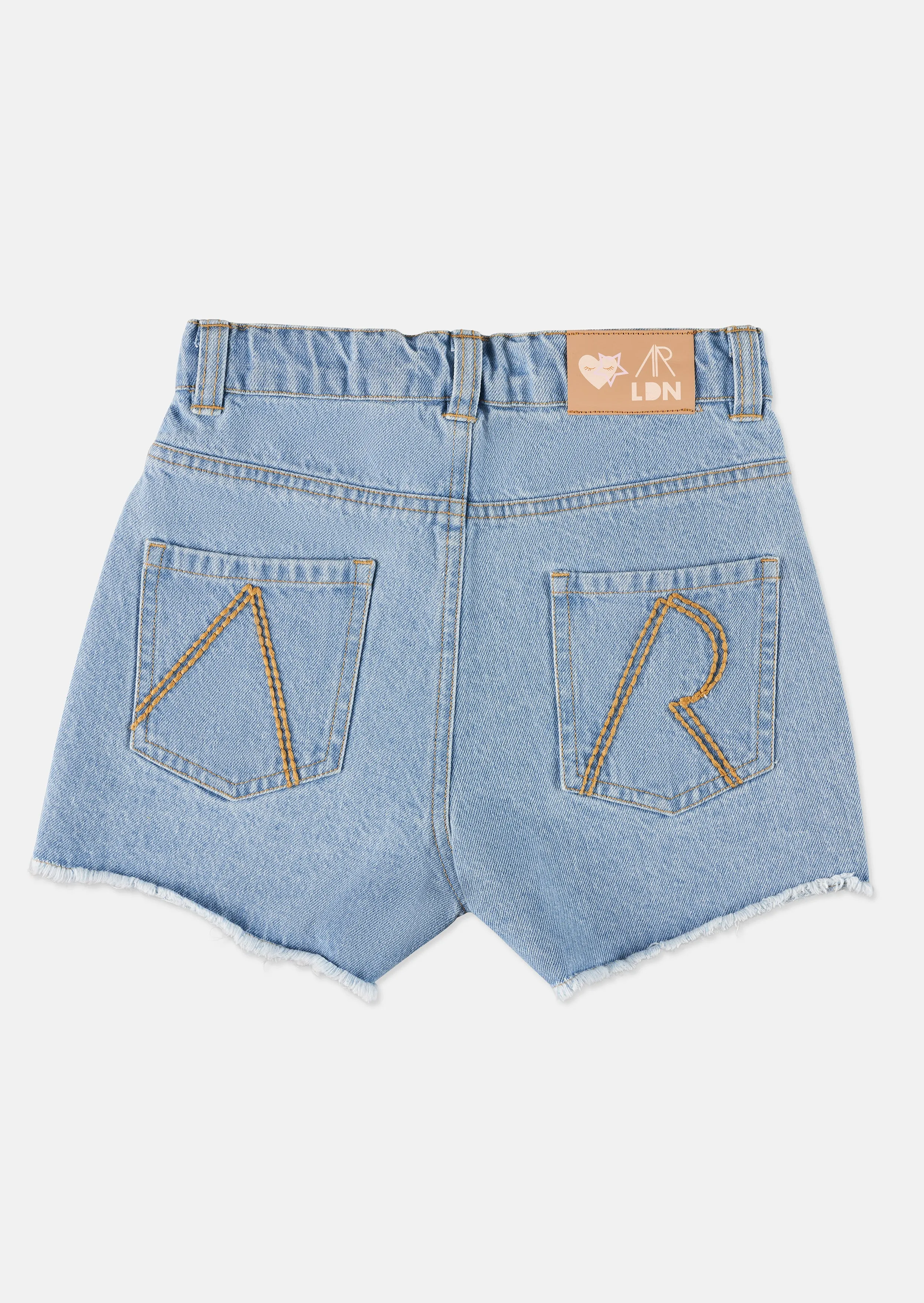 Girls Blue Denim Casual Shorts