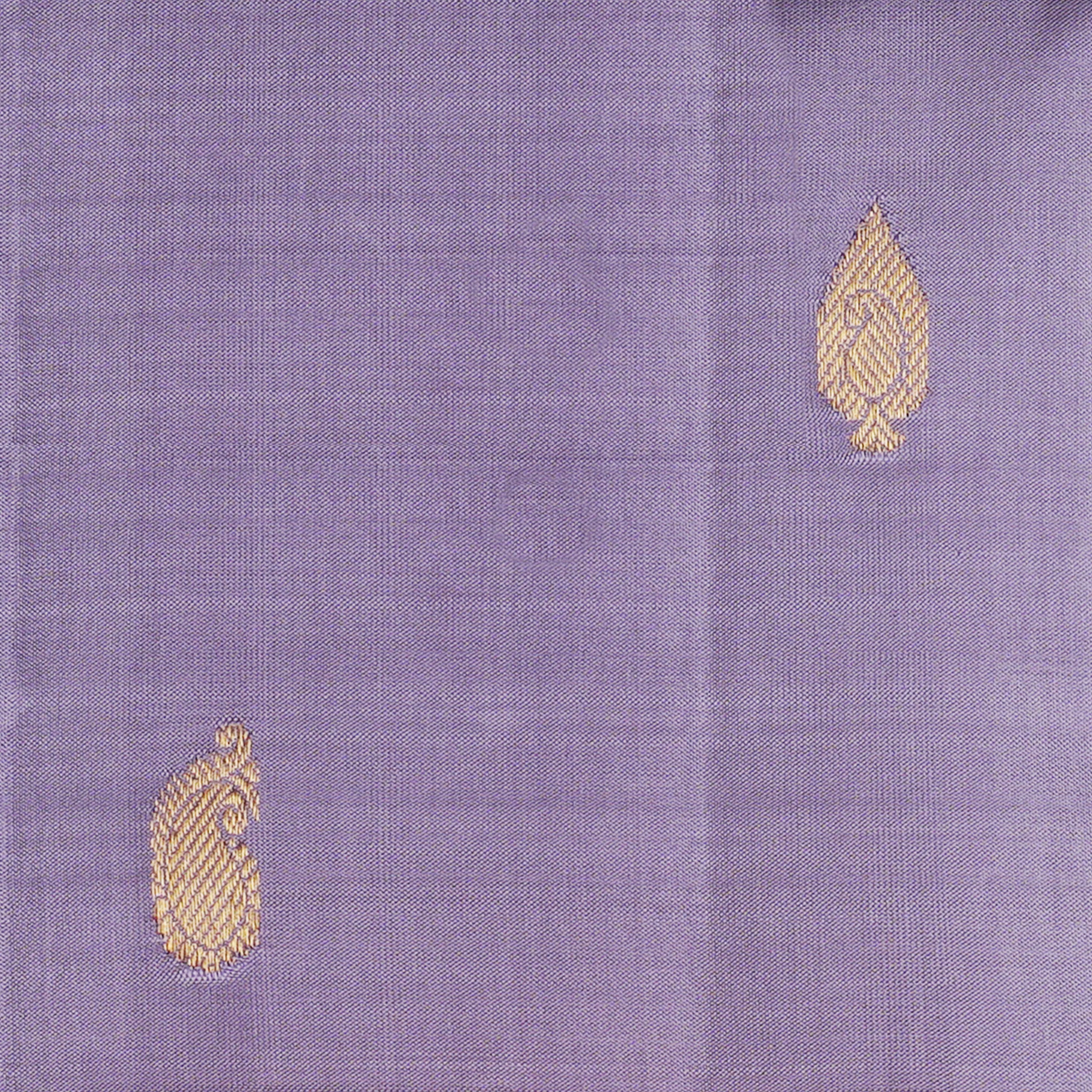 Handwoven Lilac with Pink Kanjivaram Silk Saree - 1918T009002DSC