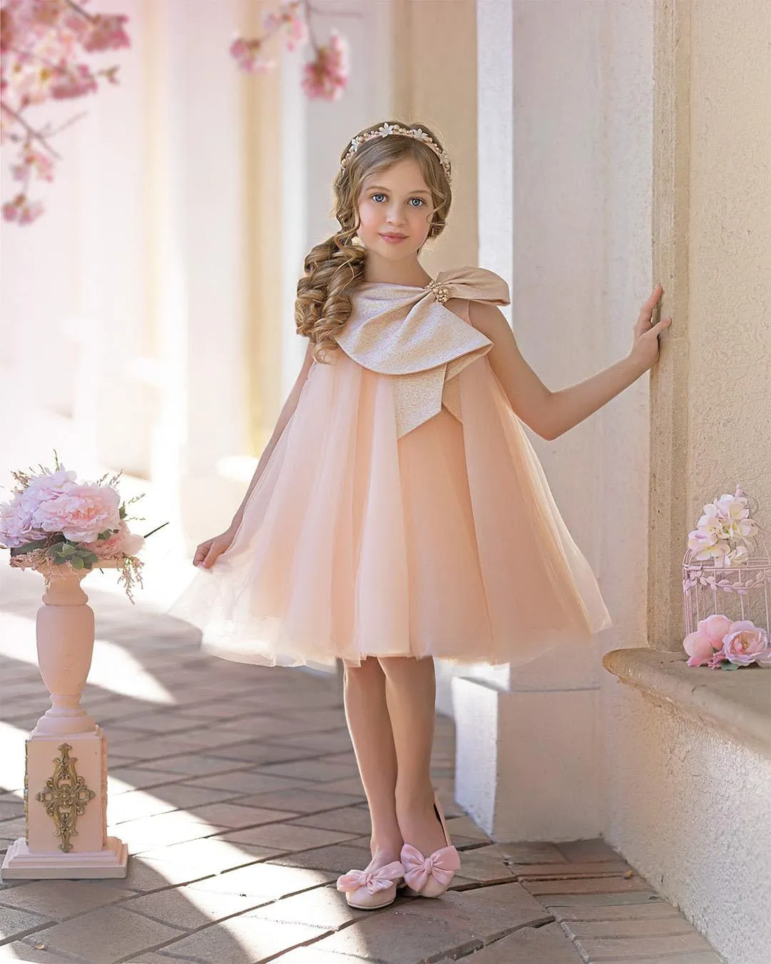 Jackie Peach Dress