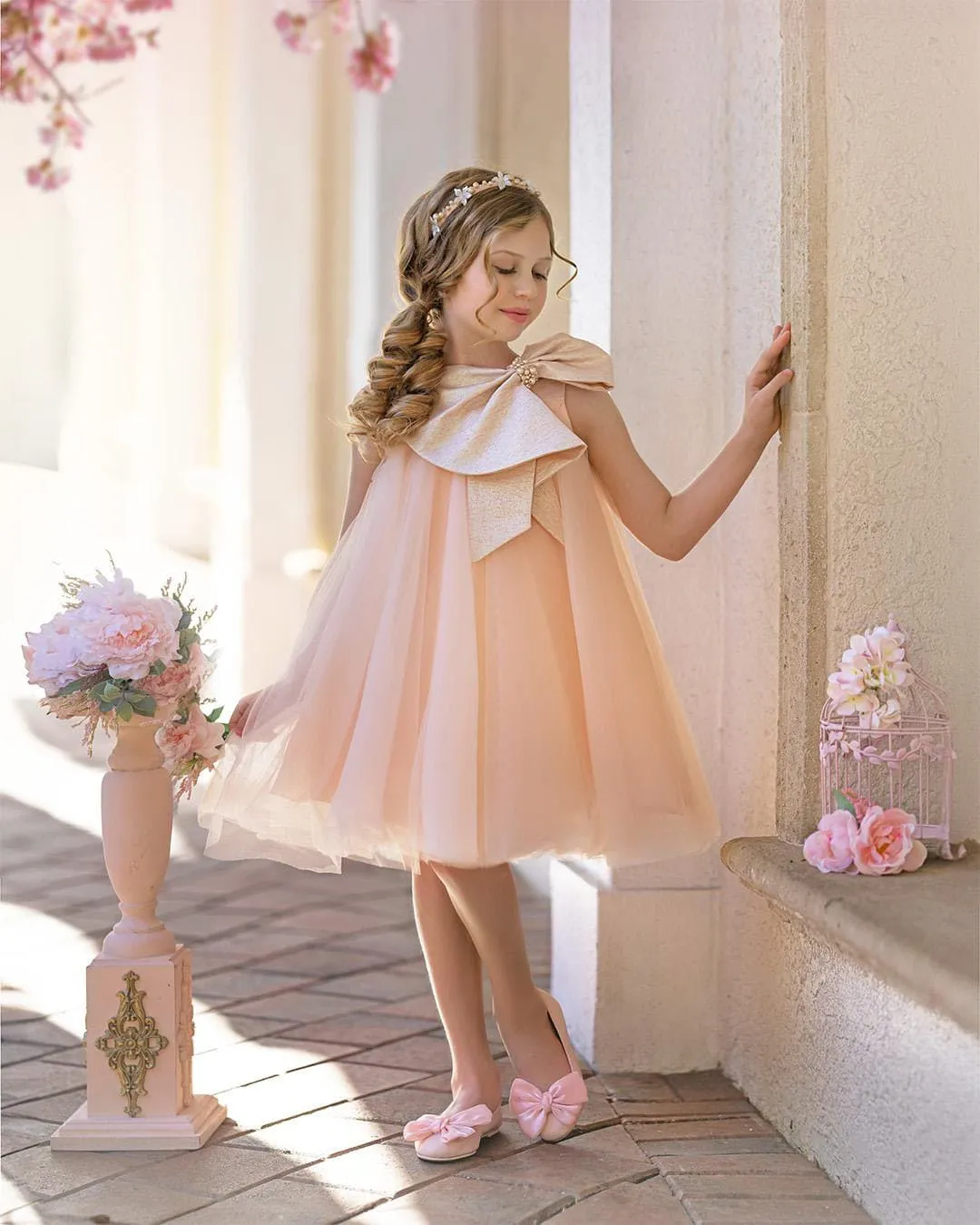 Jackie Peach Dress